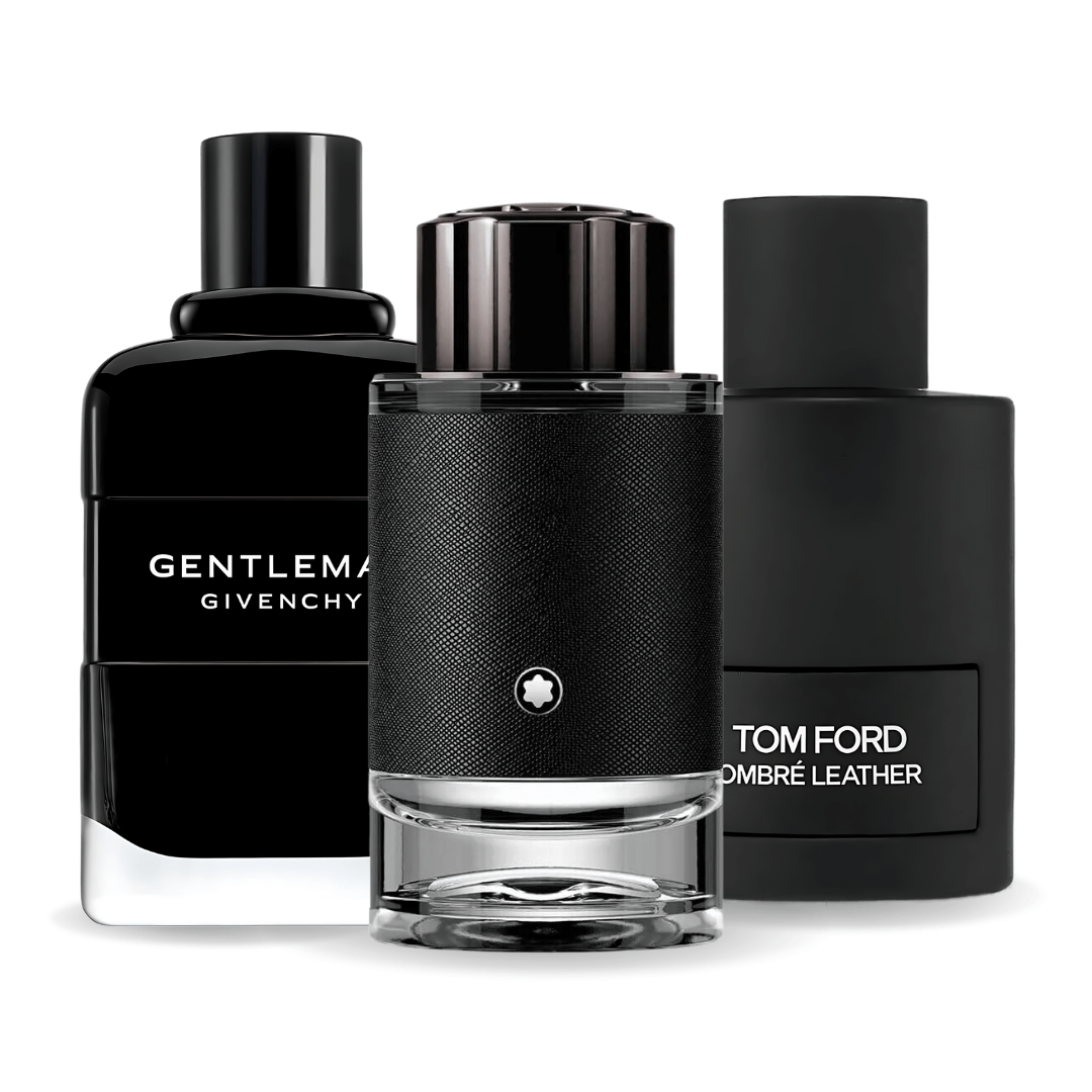 Set of 3 Perfumes | Tom Ford Ombre Leather, Givenchy Gentleman, Montblanc Explorer 100 ml