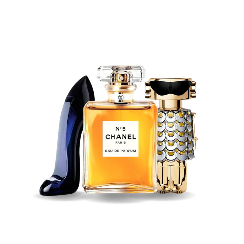 Set of 3 Perfumes | GOOD GIRL, Chanel Nº5, FAME 100 ml