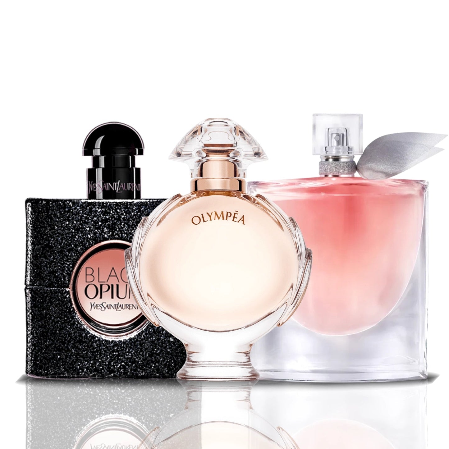 Set of 3 Perfumes | Black Opium + Olympea + La Vie Est Belle 100 ml